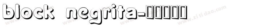 block negrita字体转换